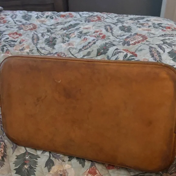 Louis Vuitton Brown hand painted Alma pm Floral Satchel - Picture 8 of 13